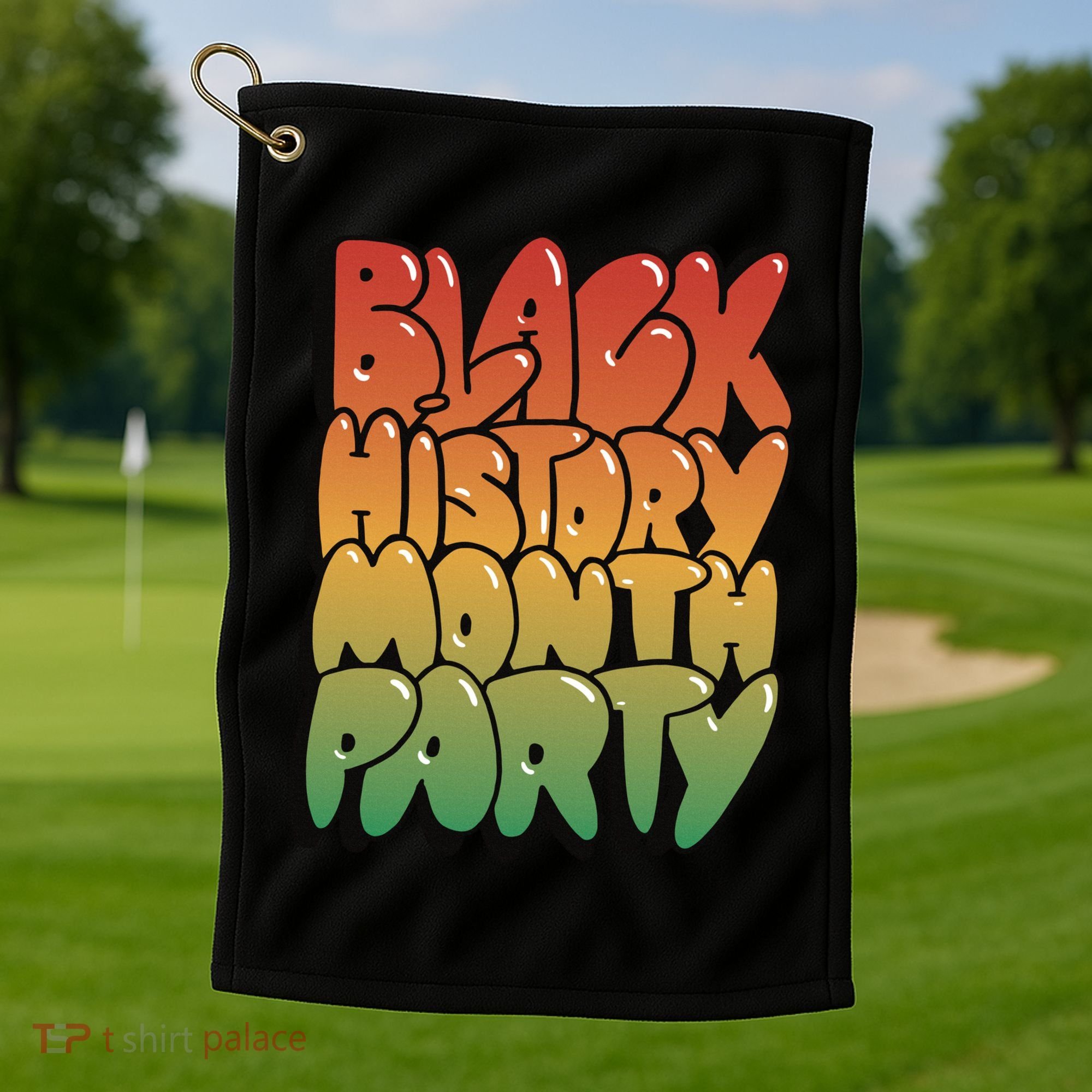 Black History Month Party Golf Towel