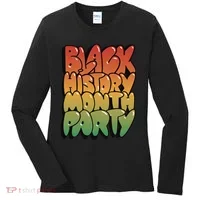 Black History Month Party Women's Long Sleeve Shirt thumb 0