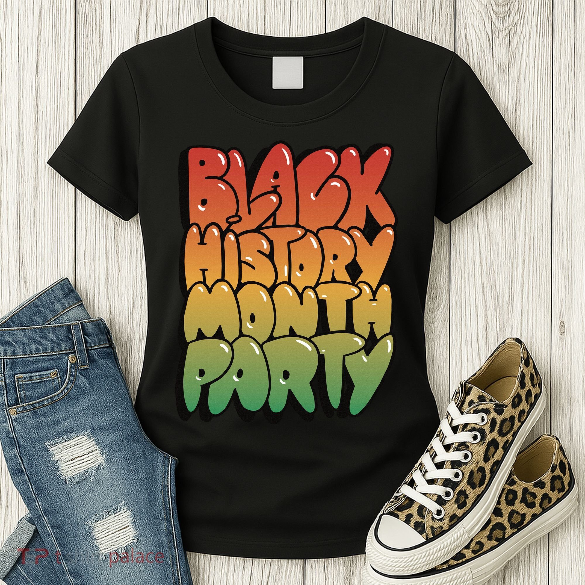 Black History Month Party Women's T-Shirt