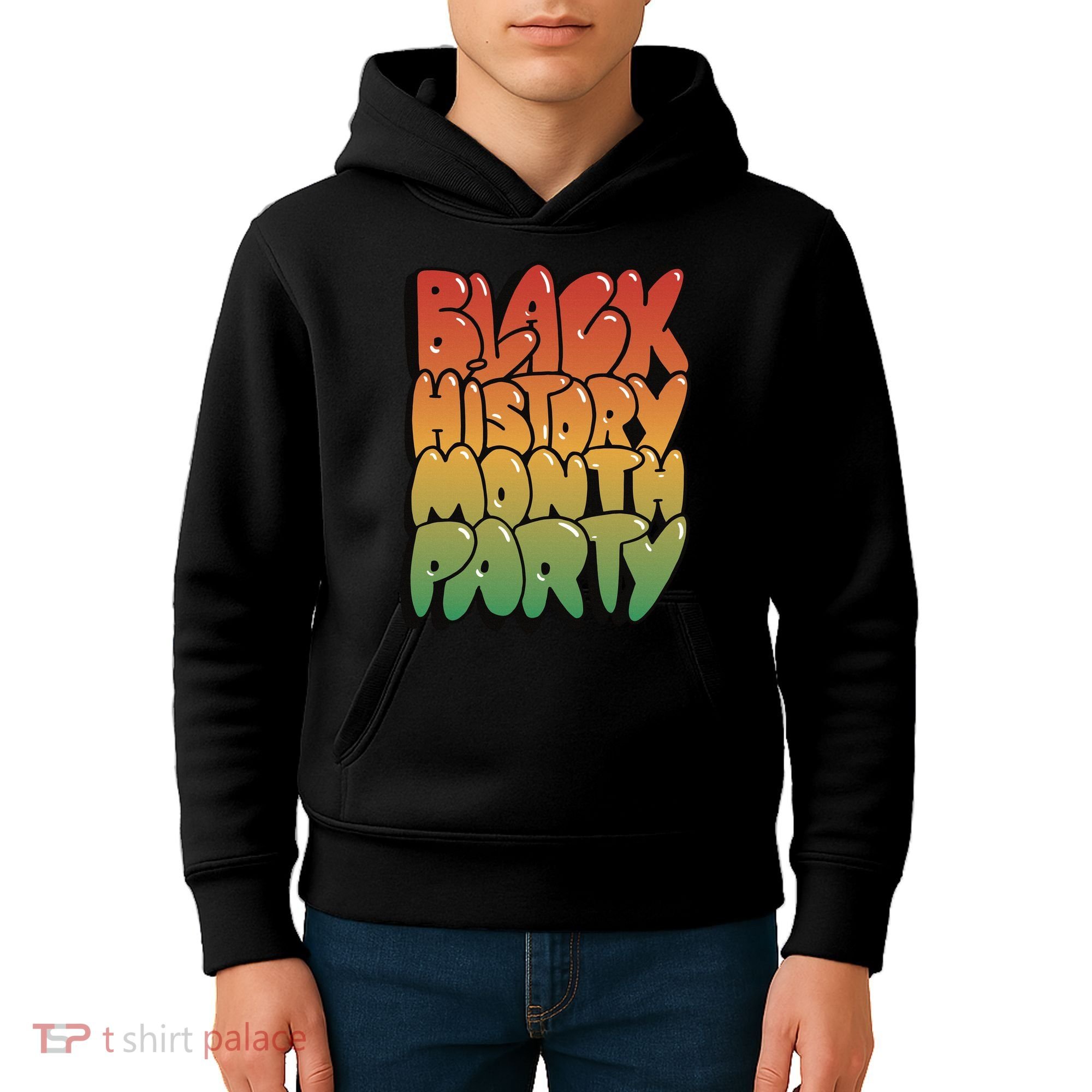 Black History Month Party Kids Hoodie