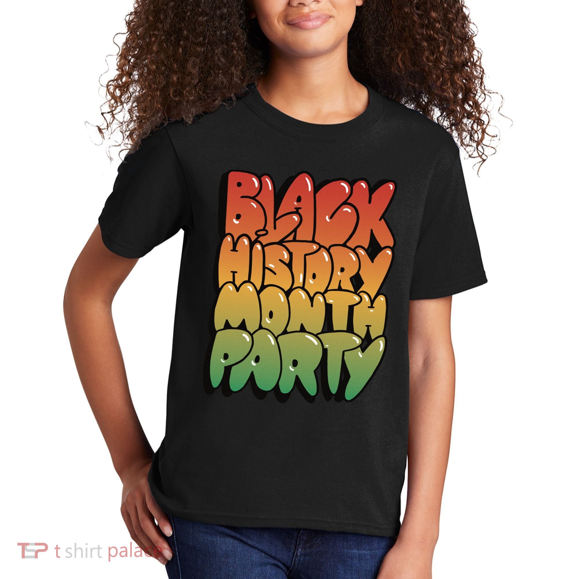 Black History Month Party Kids T-Shirt