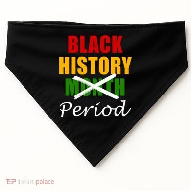 Black History Month Period USA-Made Doggie Bandana