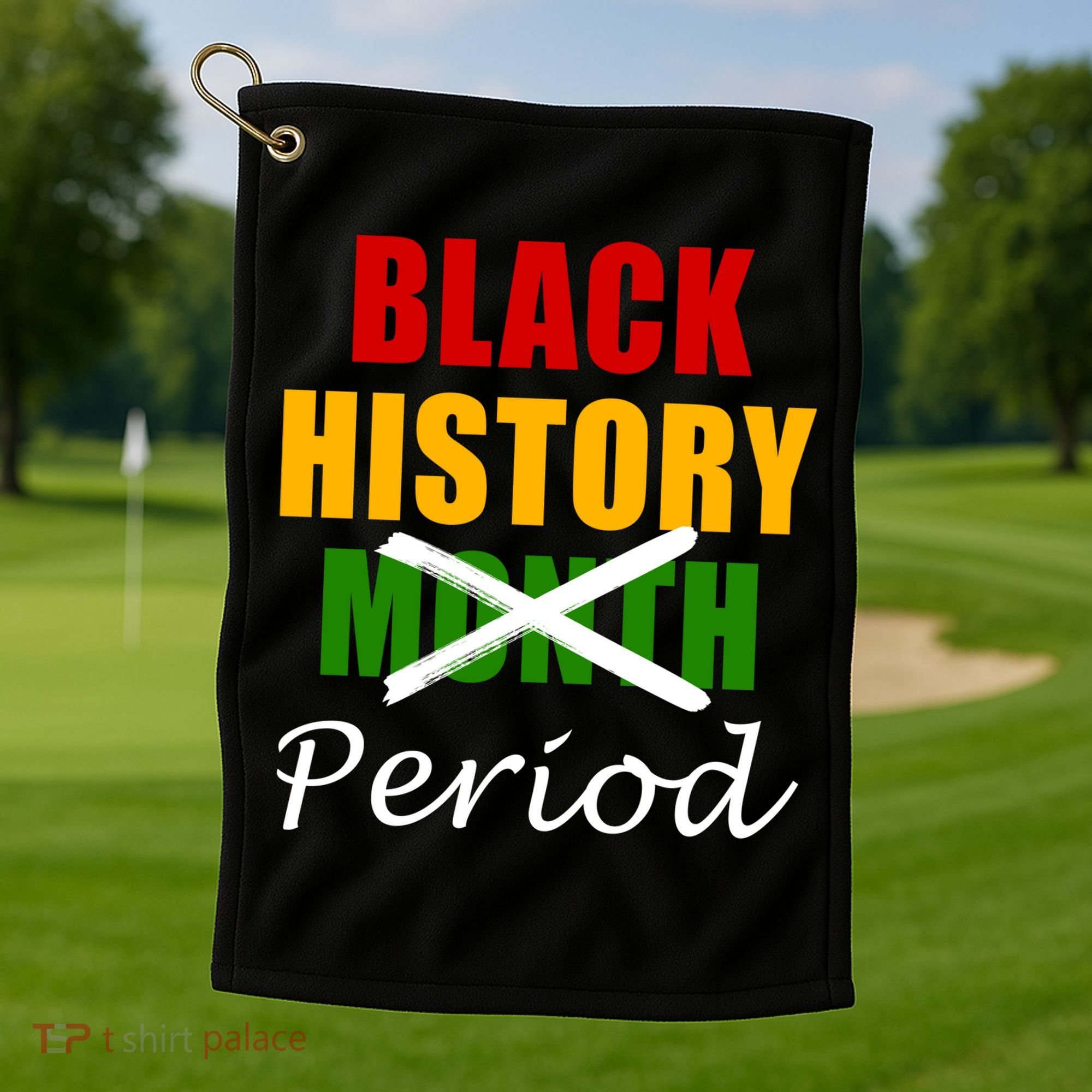 Black History Month Period Golf Towel