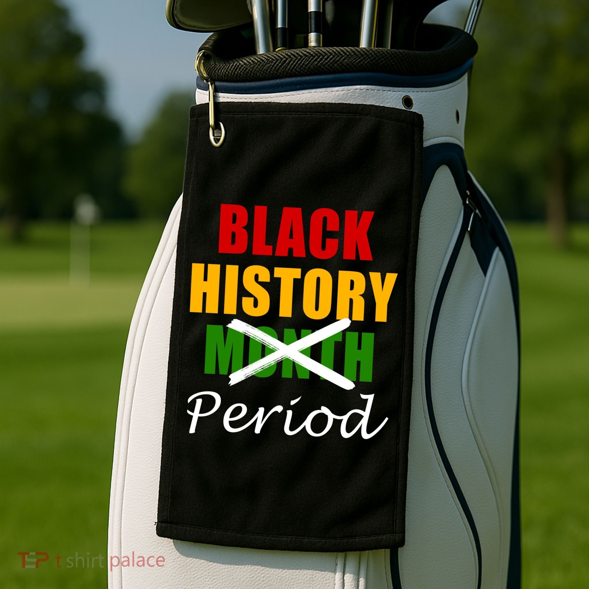 Black History Month Period Golf Towel