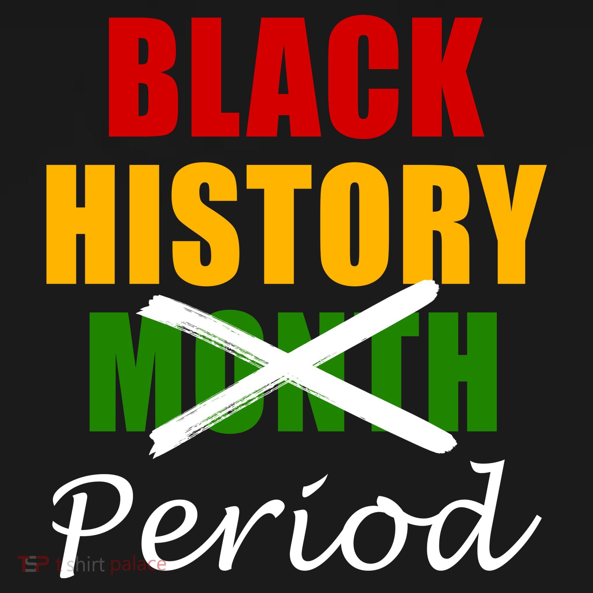 Black History Month Period Women's Long Sleeve Shirt