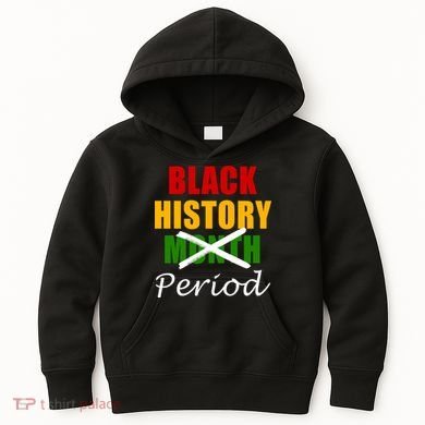 Black History Month Period Kids Hoodie