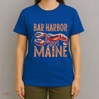 Bar Harbor Maine Lobster Travel Acadia Vintage Gift T-Shirt thumb 4