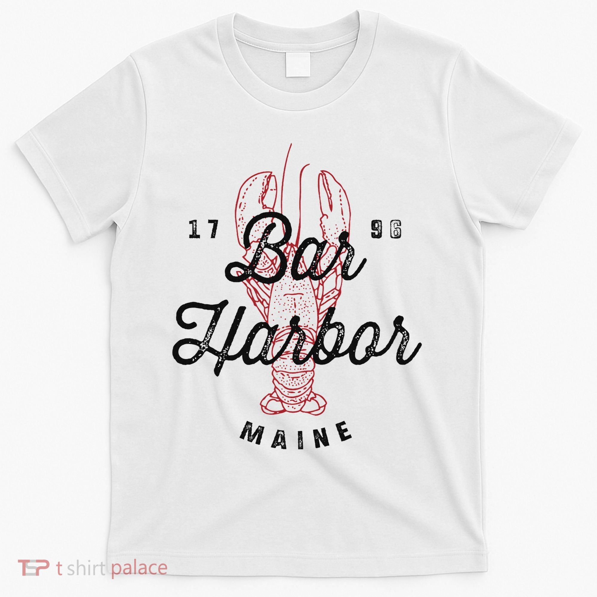 Bar Harbor Maine Souvenir Cool Vintage Lobster T-Shirt
