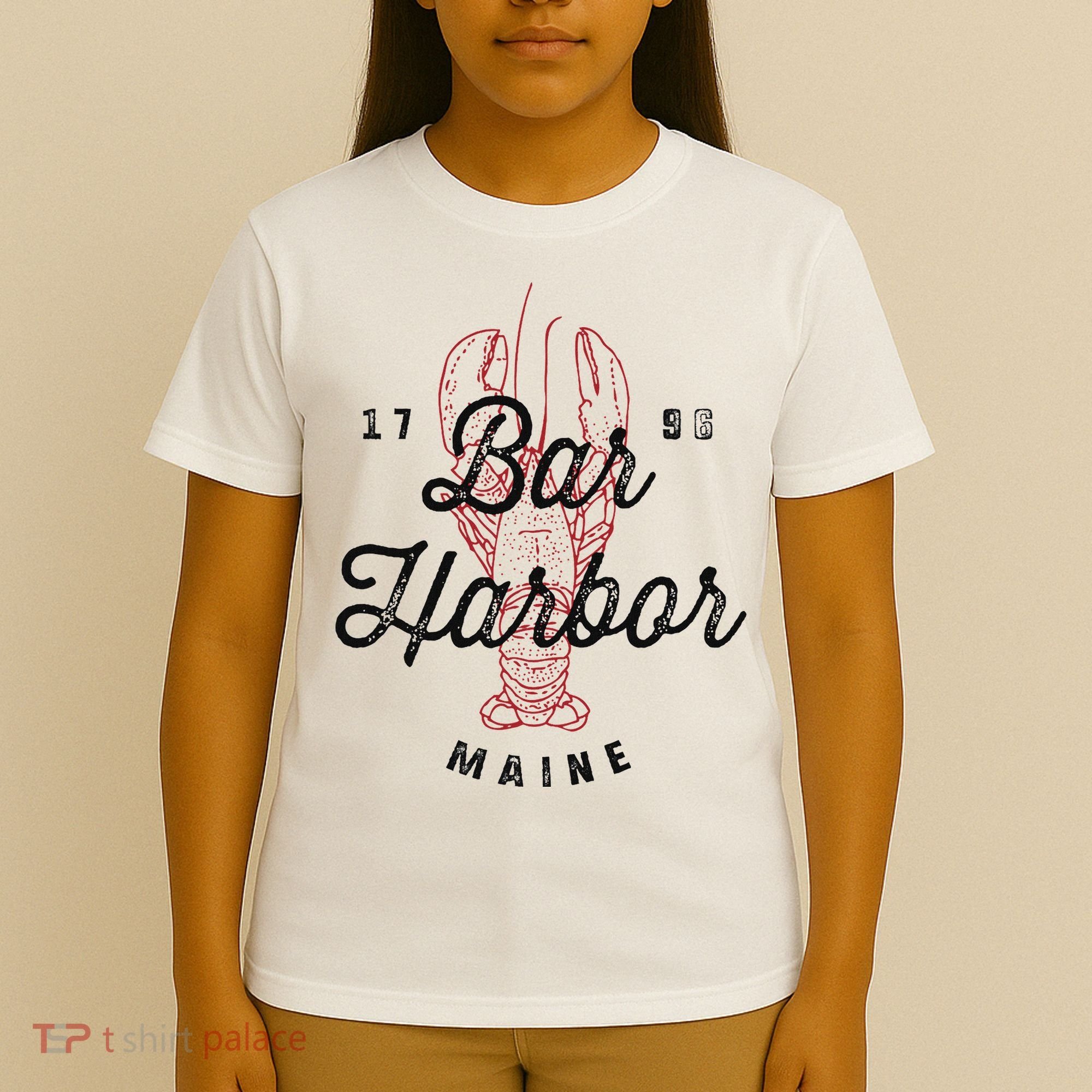 Bar Harbor Maine Souvenir Cool Vintage Lobster T-Shirt