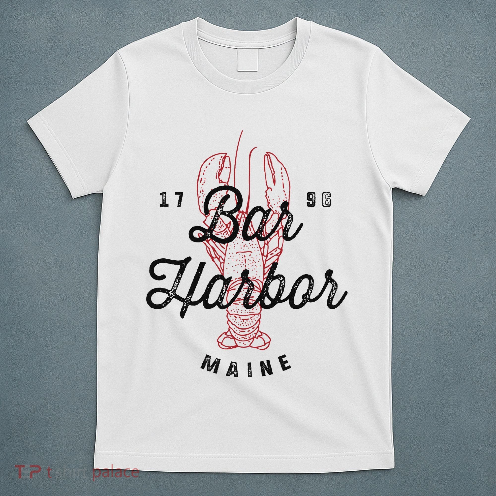 Bar Harbor Maine Souvenir Cool Vintage Lobster T-Shirt