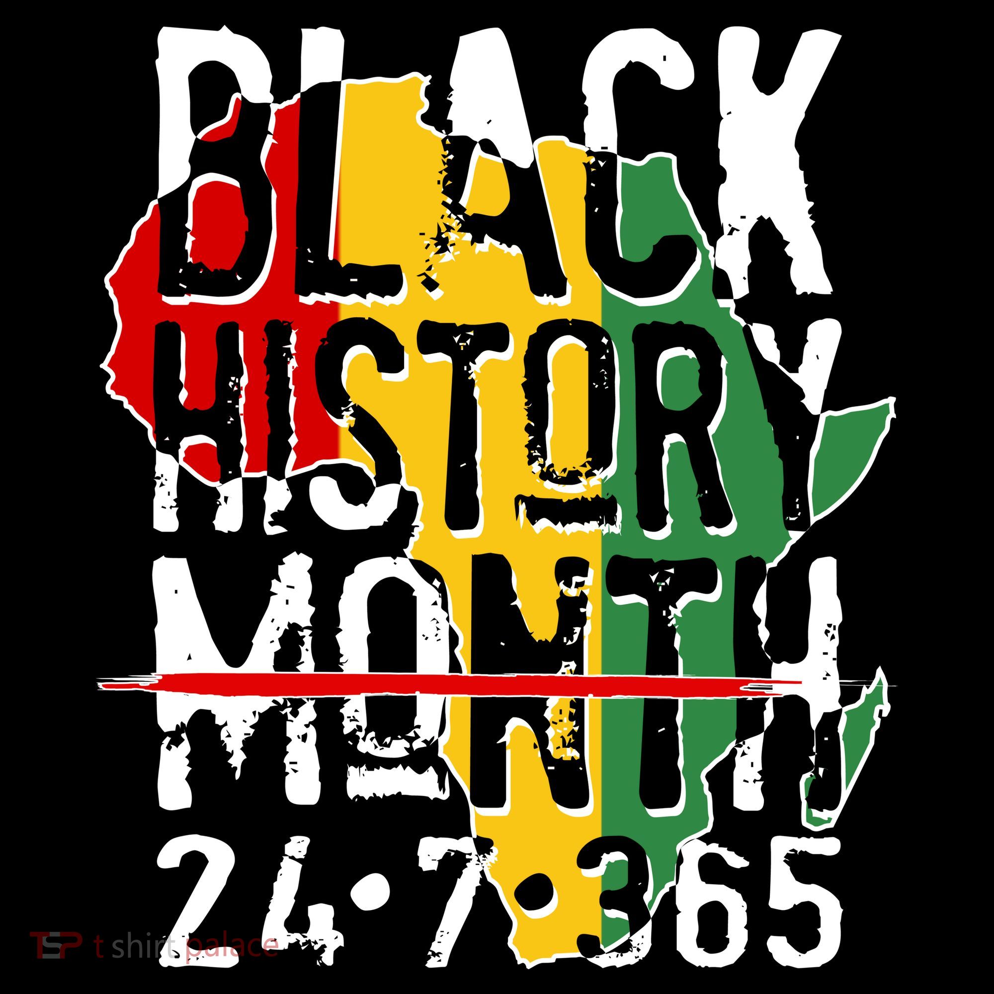 Black History Month 24 7 365 USA-Made Doggie Bandana