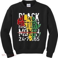 Black History Month 24 7 365 Kids Sweatshirt thumb 0