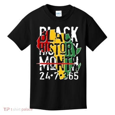 Black History Month 24 7 365 Kids T-Shirt