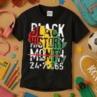Black History Month 24 7 365 Kids T-Shirt thumb 3