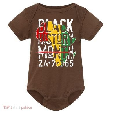 Black History Month 24 7 365 Baby Bodysuit