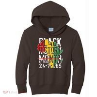 Black History Month 24 7 365 Kids Hoodie thumb 0
