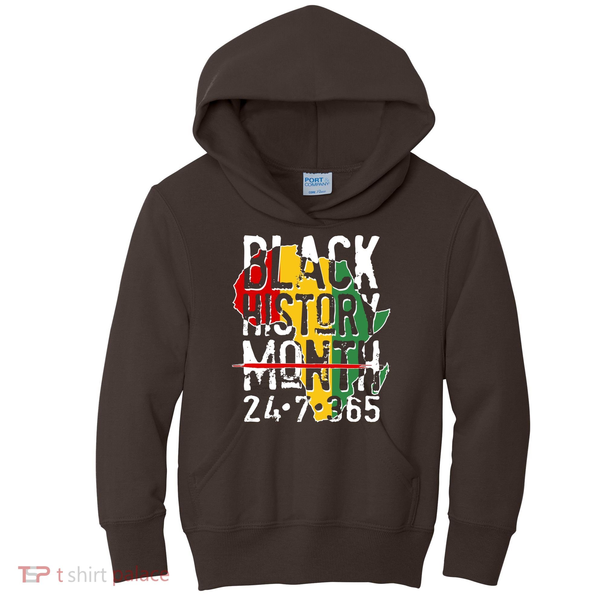 Black History Month 24 7 365 Kids Hoodie