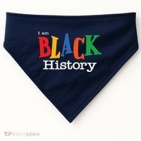 Black History Month I Am Black History USA-Made Doggie Bandana thumb 0