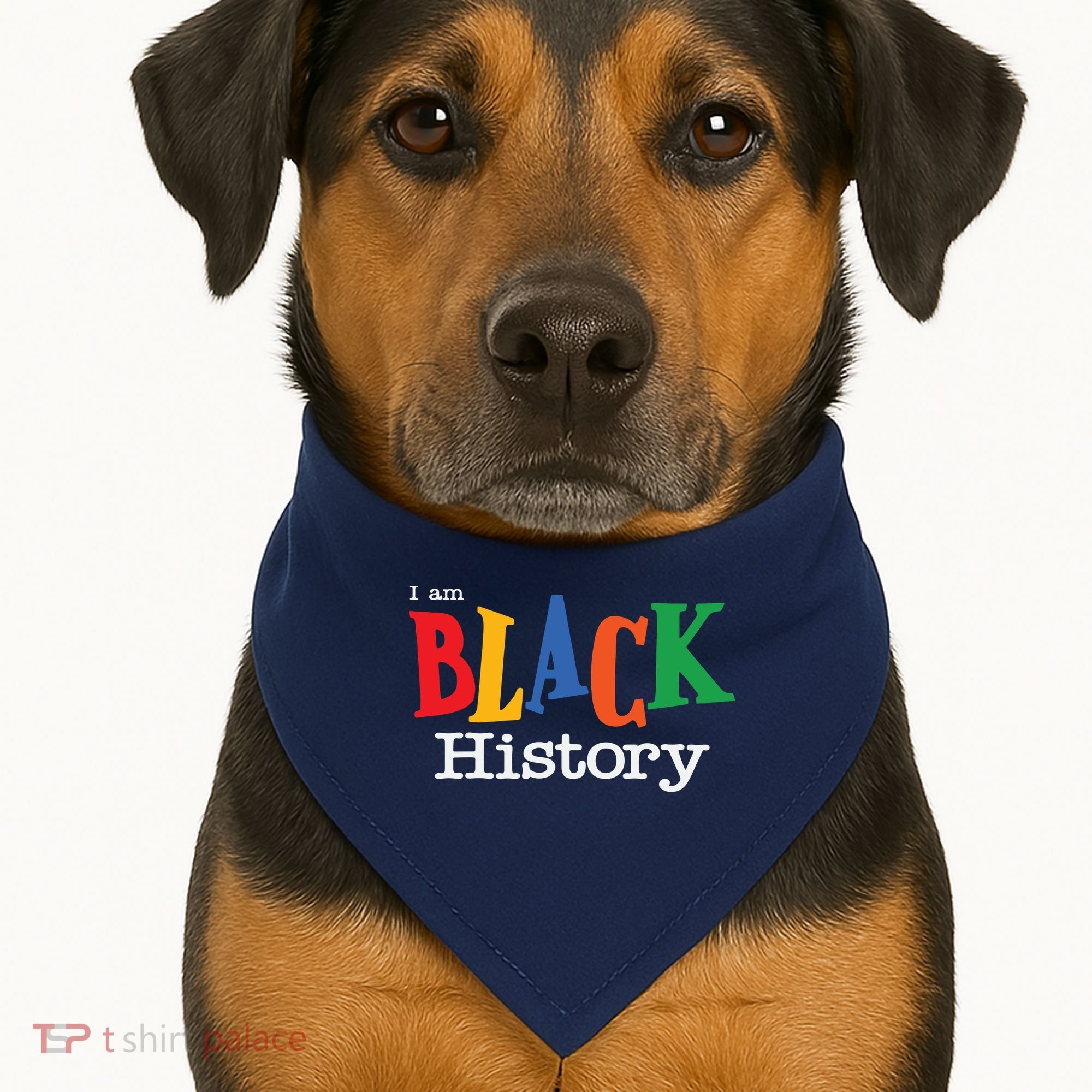 Black History Month I Am Black History USA-Made Doggie Bandana