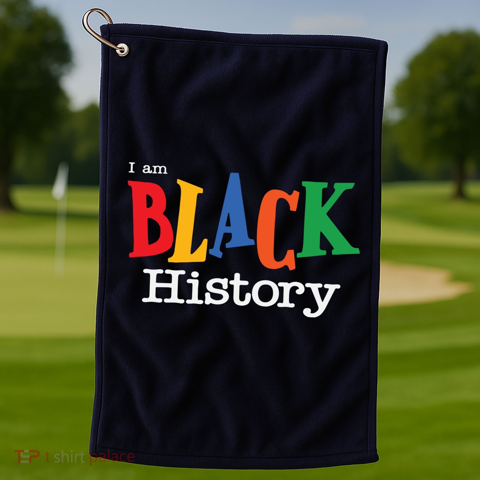 Black History Month I Am Black History Golf Towel