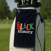 Black History Month I Am Black History Golf Towel thumb 2