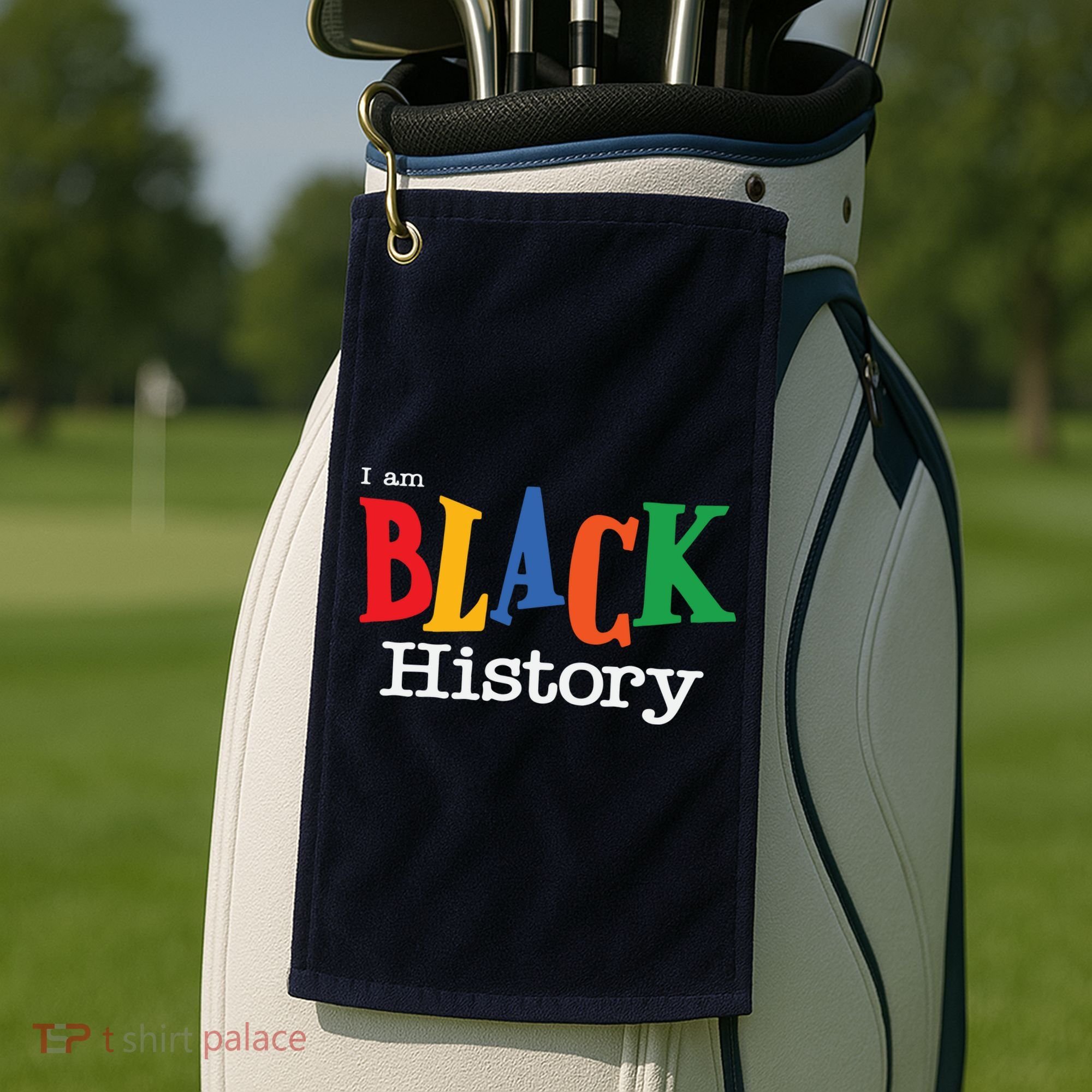 Black History Month I Am Black History Golf Towel