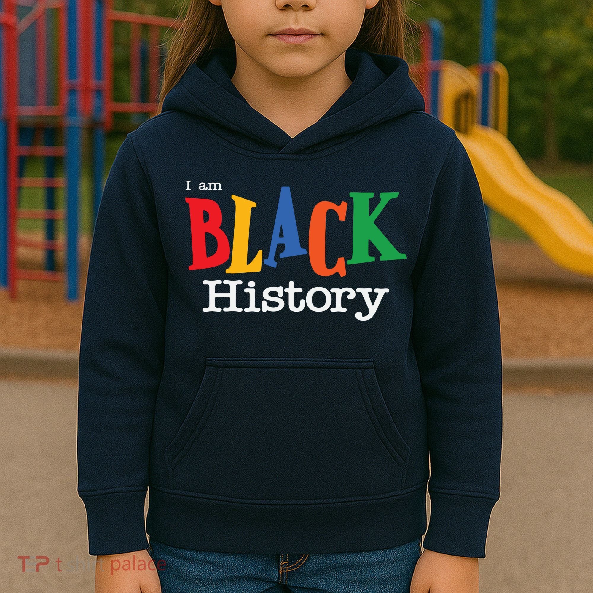 Black History Month I Am Black History Kids Hoodie