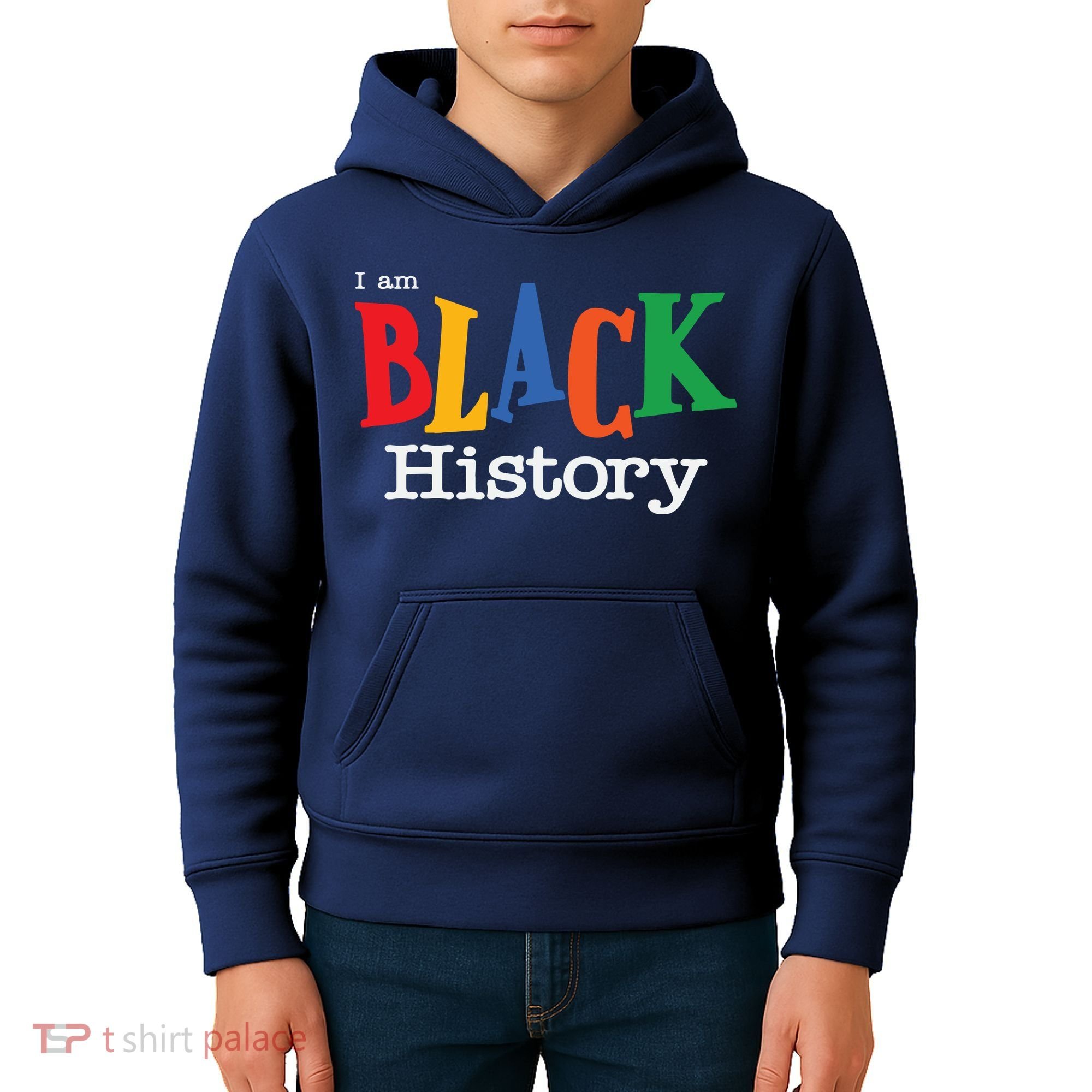 Black History Month I Am Black History Kids Hoodie