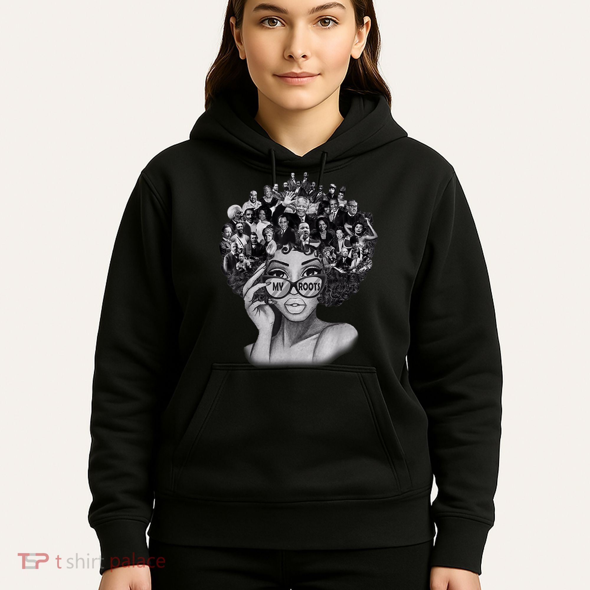 Black History Month Shirt I Love My Roots Back Powerful BLM Hoodie