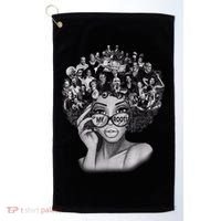 Black History Month Shirt I Love My Roots Back Powerful BLM Golf Towel thumb 0