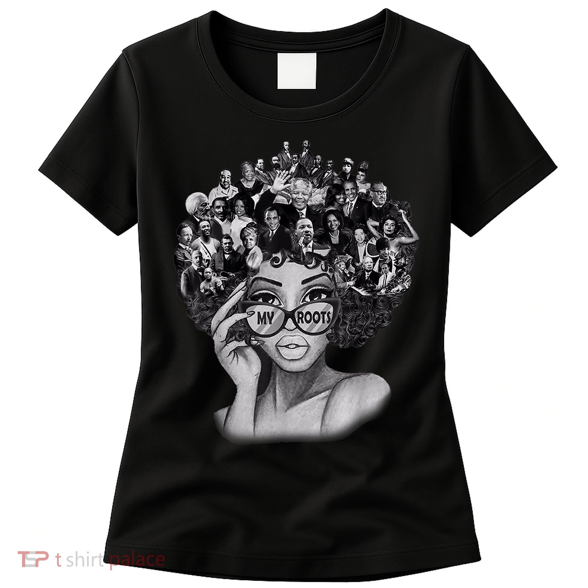 Black History Month Shirt I Love My Roots Back Powerful BLM Women's T-Shirt