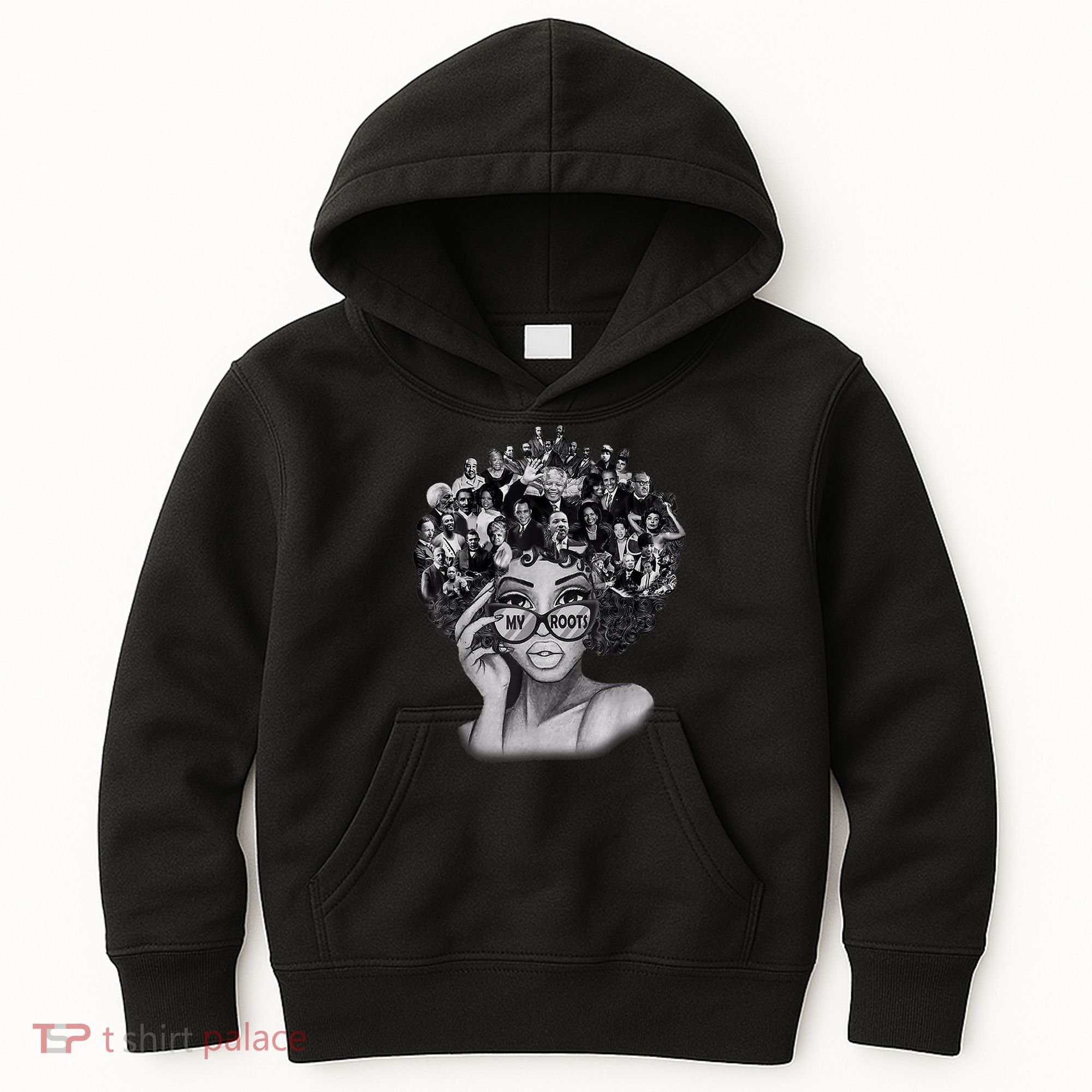 Black History Month Shirt I Love My Roots Back Powerful BLM Kids Hoodie