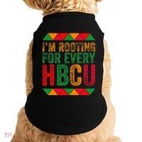 Black History Month IM Rooting For Every Hbcu Juneth Doggie Tank thumb 0