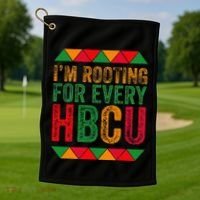Black History Month IM Rooting For Every Hbcu Juneth Golf Towel thumb 1