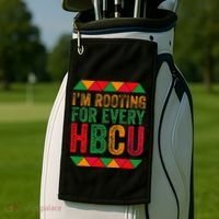 Black History Month IM Rooting For Every Hbcu Juneth Golf Towel thumb 2