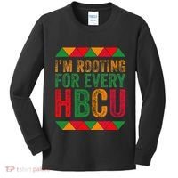 Black History Month IM Rooting For Every Hbcu Juneth Kids Long Sleeve Shirt thumb 0