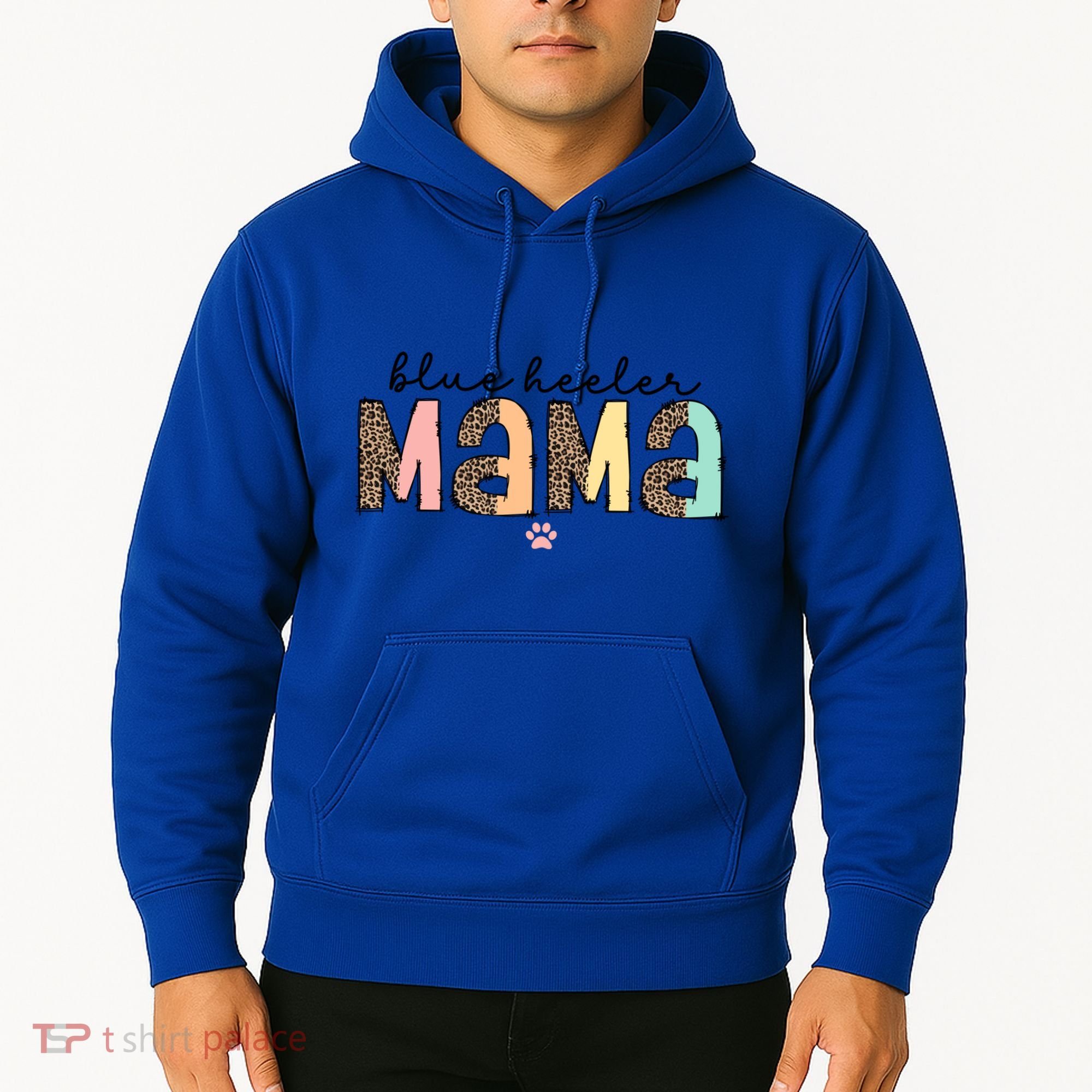 Blue Heeler Mama Mom Blue Australian Cattle Dog Gift Hoodie