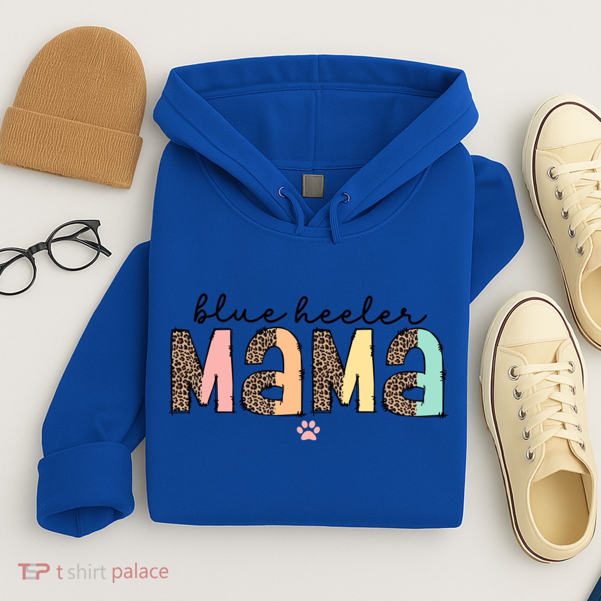Blue Heeler Mama Mom Blue Australian Cattle Dog Gift Hoodie