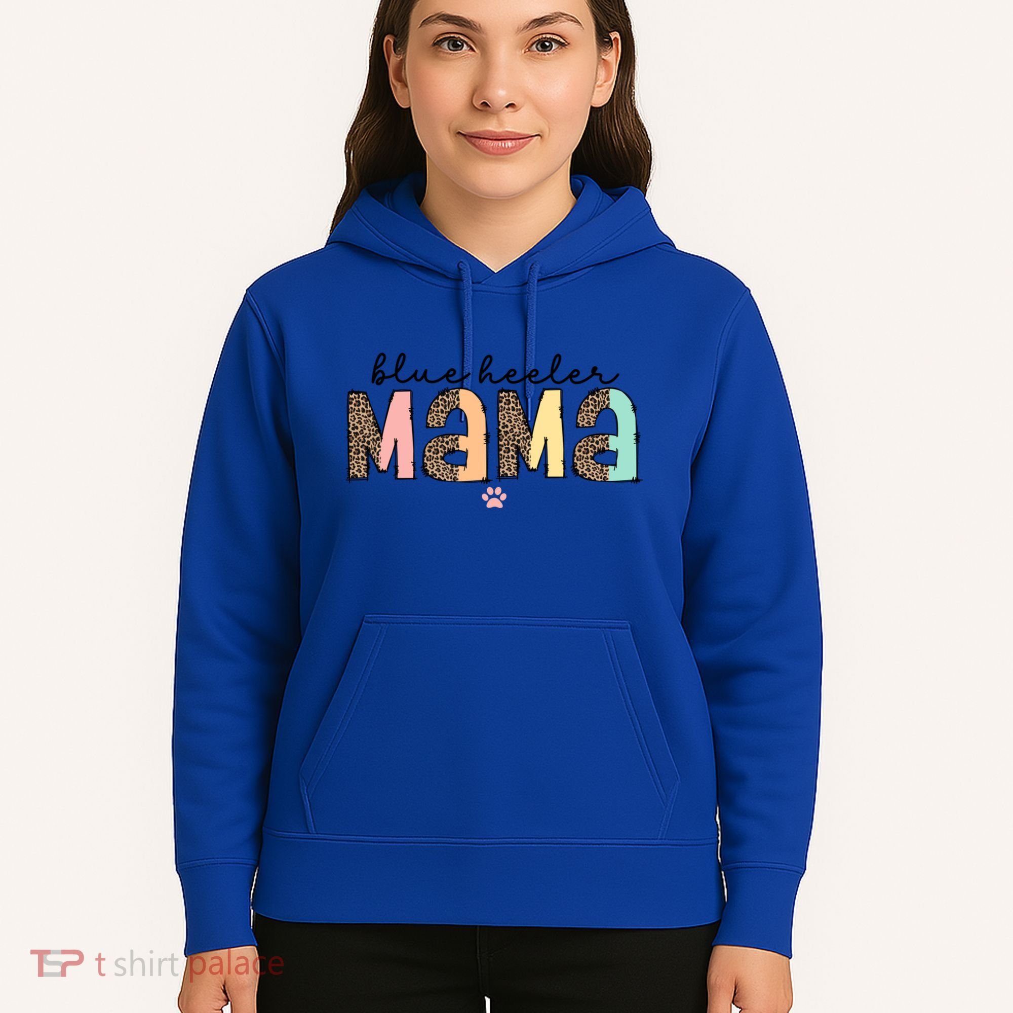 Blue Heeler Mama Mom Blue Australian Cattle Dog Gift Hoodie