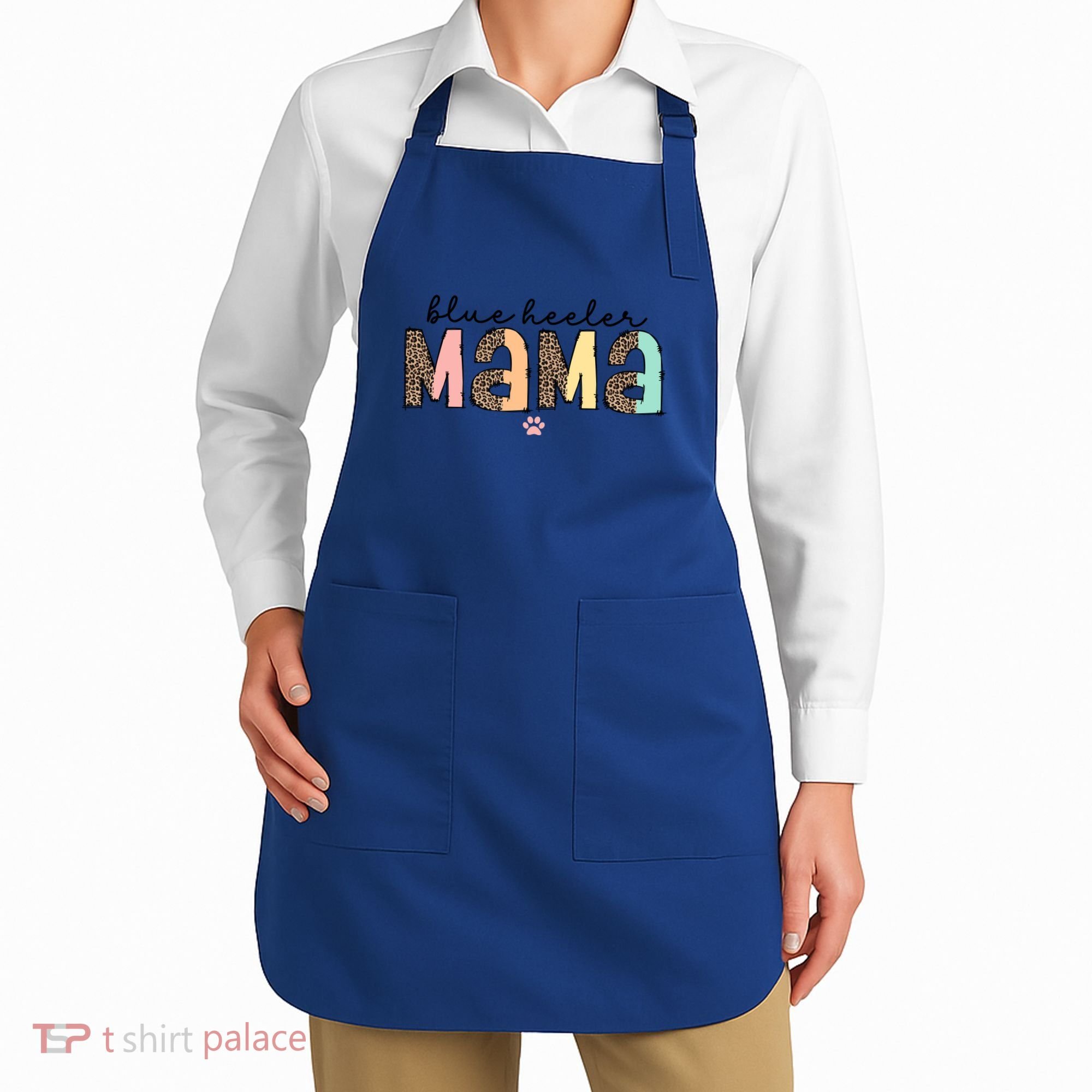 Blue Heeler Mama Mom Blue Australian Cattle Dog Gift Apron