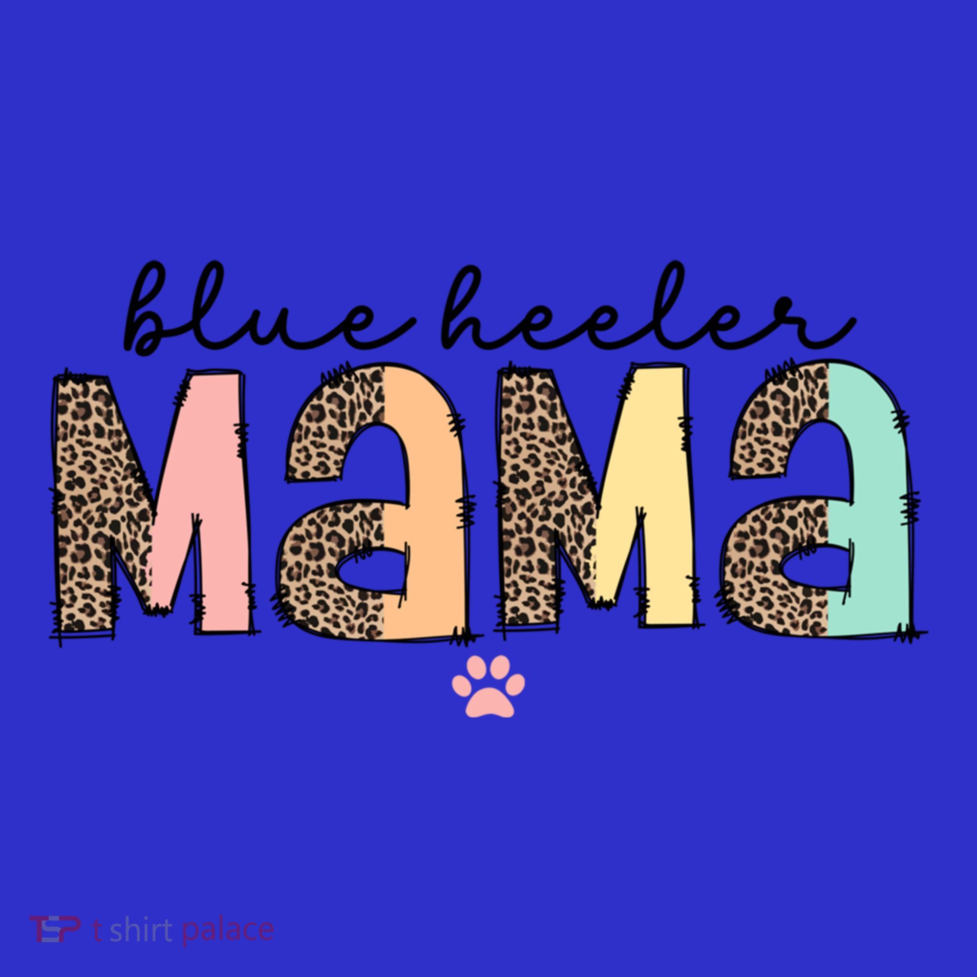 Blue Heeler Mama Mom Blue Australian Cattle Dog Gift Coaster