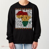 Black History Month Dream Like African Leader Women's Sweatshirt thumb 0