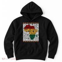 Black History Month Dream Like African Leader Hoodie thumb 0