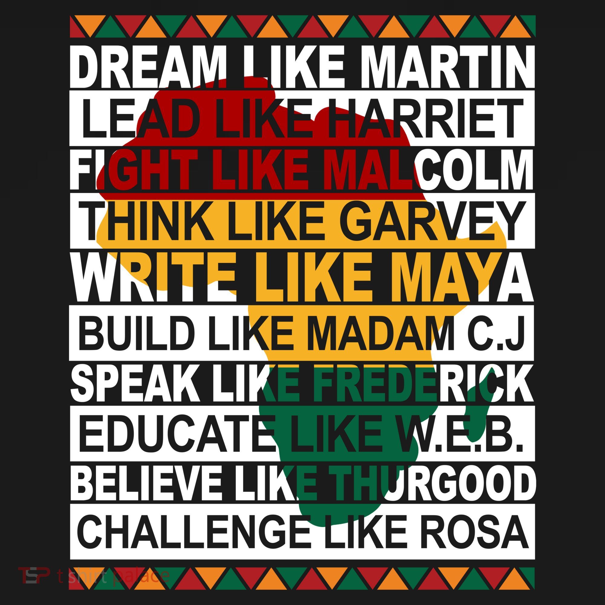 Black History Month Dream Like African Leader Sweatshirt