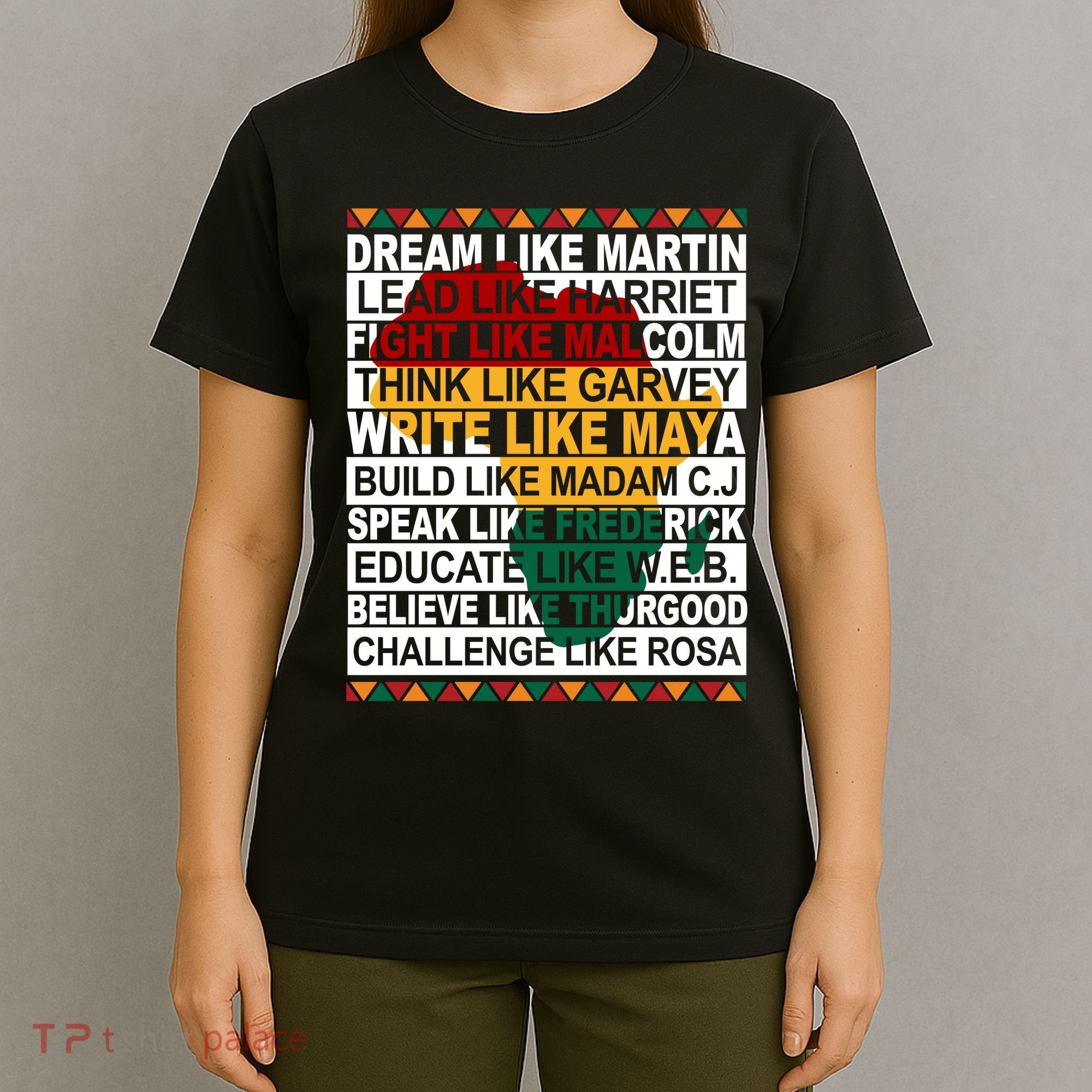 Black History Month Dream Like African Leader T-Shirt
