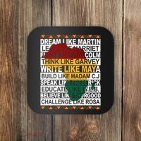Black History Month Dream Like African Leader Coaster thumb 0