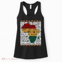 Black History Month Dream Like African Leader Women's Tank Top thumb 0