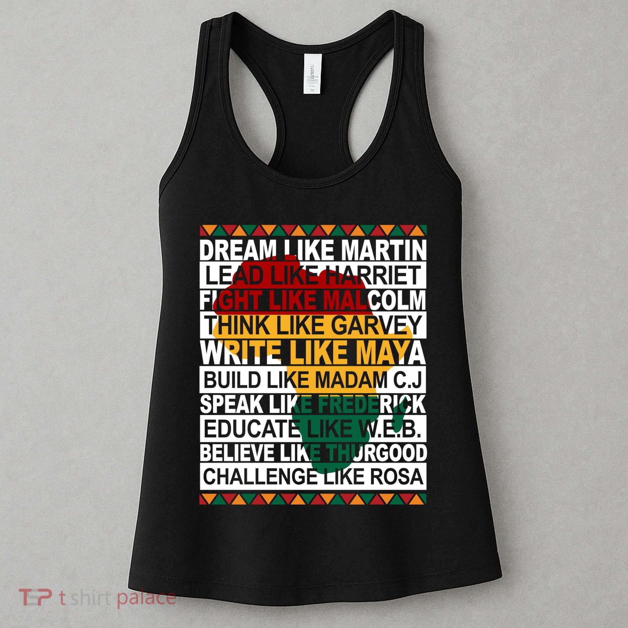Black History Month Dream Like African Leader Women's Tank Top