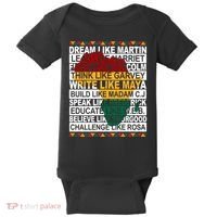 Black History Month Dream Like African Leader Baby Bodysuit thumb 0