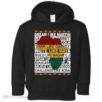 Black History Month Dream Like African Leader Toddler Hoodie thumb 0